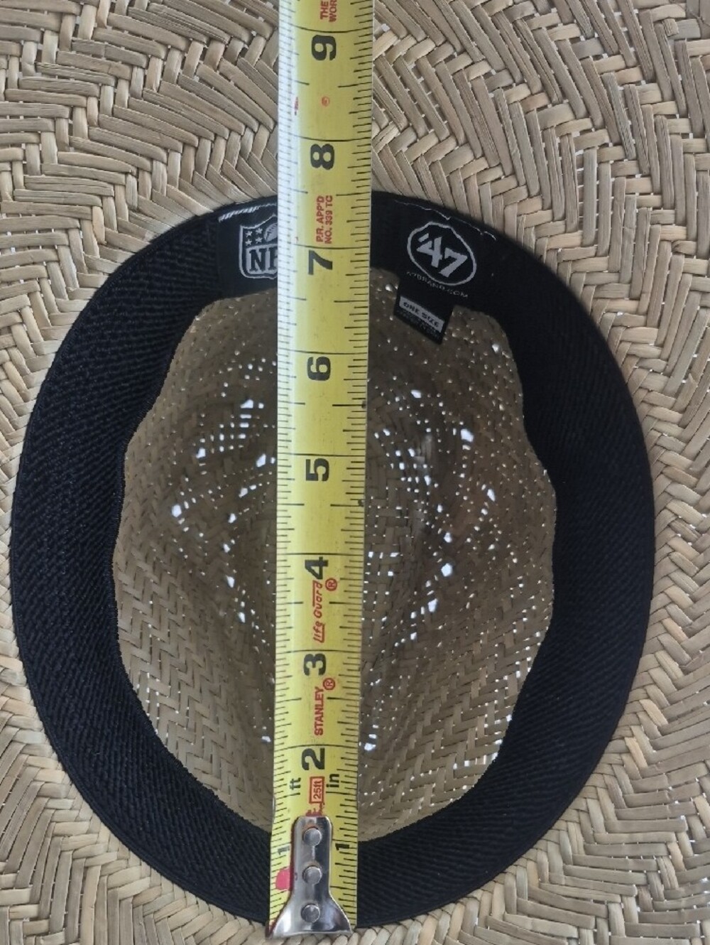 47 Brand Raiders Straw Fedora - Picture 11 of 11